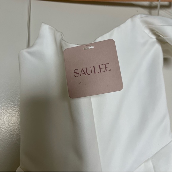 NWT Sau Lee Brenda White Mini Dress Size 0 - Picture 5 of 6